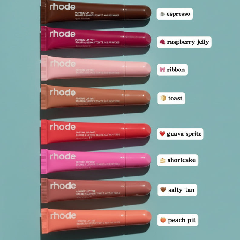 Rhode Lip Pack of 6 Tinted Lip Gloss