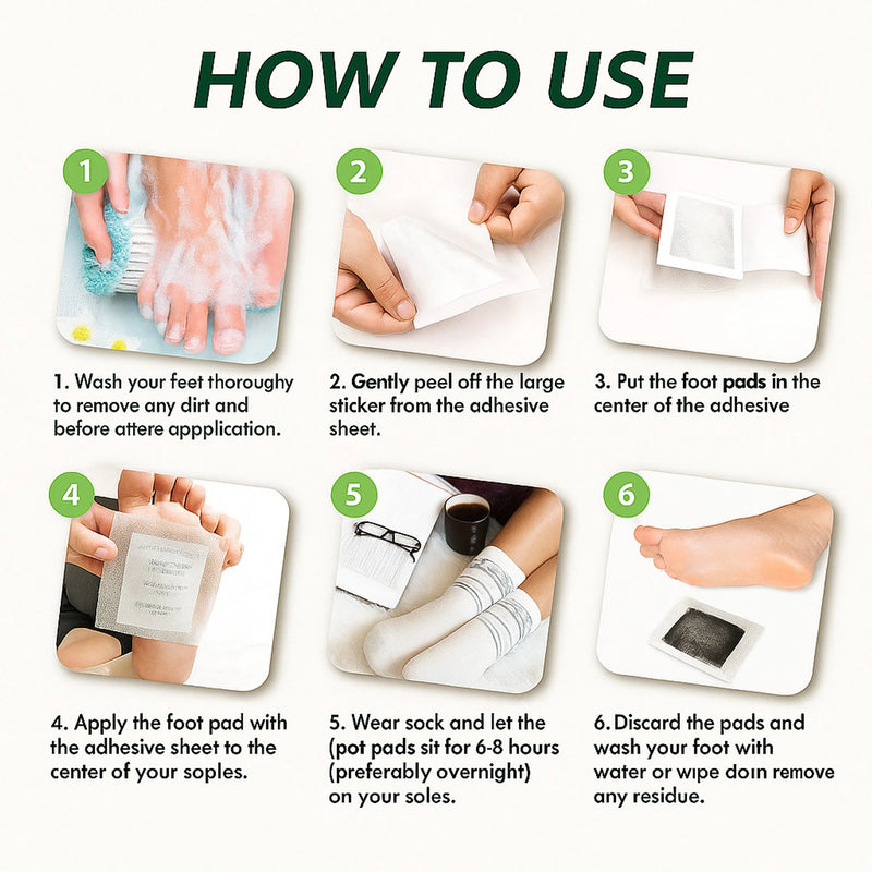Kiyome Kinoki Detox Foot Pads (10 Pcs)
